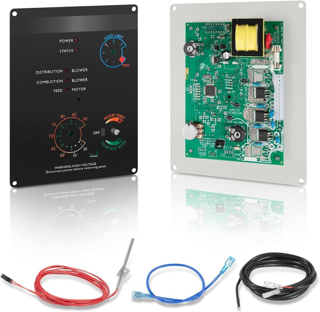 P38 Circuit Board Upgrade Kit for Harman Older Model Stoves with 2 Knobs - Includes Wiring Diagram, Replaces 1-00-03769/1-00-7738111