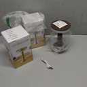 Riakrum 2 Pcs LED Portable Cordless Table Lamp with Touch Sensor 3 Color Stepless Dimming Rechargeable Battery up to 15 Hours Cordless Table Light Wireless Lamp for Nursery (Brown)