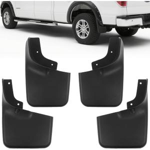 Mud Flaps for Ford F150,Front & Rear Splash Guards, Compatible with Fender Flares,4PCS (Ford F150 2004-2014 with Fender Flares)