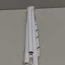 White Tension Curtain Rod for Windows 28 to 48 inch, Adjustable Expandable Pressure Spring Curtain Rod No Drilling, 7/8" Curtain Rod for Bedroom Doorway Closet Door