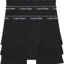 Calvin Klein Mens Cotton Classics 3-Pack Boxer Brief (M, Black)