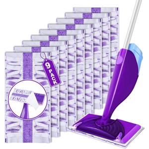 9 Count Mopping Pads Refills, Disposable Multi Surface Floor Cleaning Spray Mop Refill Pads, Multi-Layer Wet Dry Use for Hardwood Floor