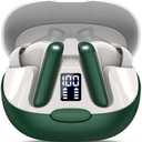 AI Language Translation Earbuds, 3-in-1 Translator Earbuds Real Time with 5 Translation Modes with APP, 164 Language Bluetooth 5.3 Headphones Translating Device for Travel/Business/Leaning, Dark Green