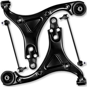 4pc Front Lower Driver & Passenger Side Control Arm Ball Joint Sway Bar End Link Compatible with Fit for Hyundai Sonata 2011 2012 2013 2014#OE K622360 K622361 K750436 K750437