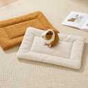 Guinea Pig Bed 3D Snow Fleece Rabbit Bed Washable Bunny Beds Hamster Bedding Mats Soft & Warm for Indoor Small Animal Bed Orange 10111 Inchh
