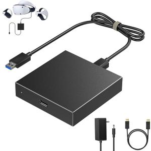 PSVR2 PC Adapter -Expanded Library of Games That can be Played on PS VR2,Includes: PSVR2 Accessories Kit, DP Cable