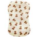 LifeTree Muslin Baby Lounger Cover, Newborn Slipcover Lounger Cover for Boys Girls Infant, Soft 70% Viscose from Bamboo and 30% Cotton, Cover Only, Bear Pattern,