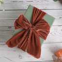 MEEDEE Rust Velvet Ribbon 3 Inch Rust Fringe Ribbons Raw Edge Silk Velvet Ribbon for Wreaths, Flower Bouquet, Photography, Dress Sash, Baby Shower, Wedding Decor (3 Yards)