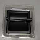 Matte Black Recessed Toilet Paper Holder for Large Rolls, Pivoting Black Toilet Paper Holder Wall Mount Stainless Steel, in Wall Toilet Paper Holders Black, Bathroom Toilet Paper Wall Holder