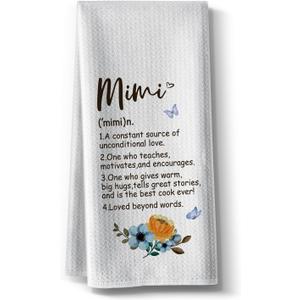 Kitchen Towels for Mimi-Funny Joked Hand Dish Kitchen DéCor, Hilarious Absorbent Tea Towel, for Mimi Nana Grandmother On Mother's Day Birthday,Christmas,Thanksgiving 16" x 24"
