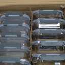 M MCIRCO 10-Pack,22 Oz Glass Meal Prep Containers,Glass Food Storage Containers with lids,Lunch Containers,Microwave, Oven, Freezer and Dishwasher (Gray)