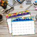 2 x Lbylyhxc 2026 Calendar - Includes January 2026 to June 2027-18 Monthly Wall Calendar 2026, 11 x 8.5 Inches.Thick Paper with Julian Dates and Block for New Year and Christmas Presents (wall calendar 2026-2027 flower)