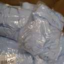 GALLETY 12 Pack Bulk Baby Blue Round Tablecloths for 5ft Tables, 120 inch Fitted Spandex Table Cloth with Skirt, Wrinkle Free Wholesale Table Covers for Large Events, Weddings Reception, Banquets, 60inch