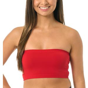 Womens Bandeau Tube Top – Seamless Strapless Bra Top Soft Stretch Comfortable Layering Crop Top XXL