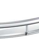 Moen Chrome Bathroom Safety 16-Inch Screw-in Curved Shower Grab Bar with Built-in Shelf for Storage, LR2356DCH