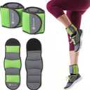 Gaiam Wrist and Ankle Weights, Wearable Bracelet to Strengthen, Tone & Sculpt, Adjustable Ankle Weights for Women & Men for Yoga, Dance, Pilates, Barre, Cardio, Home & Gym Use (2.5 LB, Soft Lime)