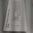 Wireless Keyboard and Mouse Combo, Full Size Silent Ergonomic Keyboard and Mouse, Long Battery Life, Optical Mouse, 2.4G Lag-Free Cordless Mice Keyboard for Computer, Mac, Laptop, PC, Windows