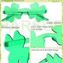 20 Pairs St. Patricks Day Glasses, Irish Green Four Leaf Shamrock Glasses Eyeglasses for Saint Patricks Day Party Props Favors, Saint Paddy Day Accessories (Green)