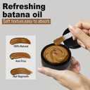 Batana Oil for Hair Growth, Pure Organic Natural Ingredients from Honduras Reduces Hair Loss, Enhances Thickness, Moisturizes Scalp, 2 Pack