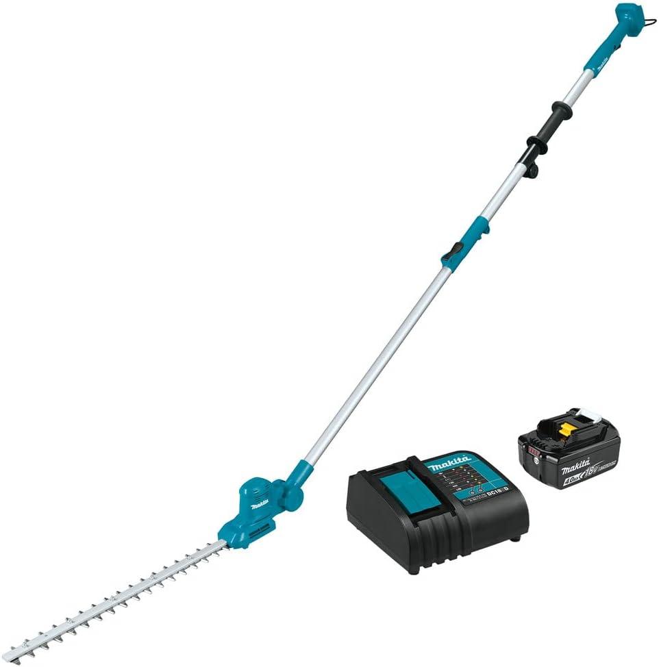 Makita, XNU05SM1, 18V, LXT, Lithium-Ion, Cordless, 18", Telescoping, Articulating, Pole, Hedge, Trimmer, Kit, (4.0Ah)