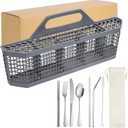 WD28X10128 Dishwasher Utensil Silverware Basket, Universal Dishwasher Cutlery Basket Replacement Compatible with Part No. AH959351, EA959351, PS959351, WD28X10127, WD28X10132