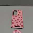 Buleens for Samsung Galaxy S24 FE Case - with Ring Stand & Camera Cover Aesthetic Cute Designed S24FE Case Women Girl Girly Kawaii Strawberry Teen for Samsung S24 FE Phone Case Compatible with Magsafe