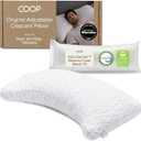 Coop Home Goods Original Crescent Adjustable Pillow, King Bed Pillows for Shoulder, Neck & Head Support, Crescent Foam Pillows - Medium Firm for Back & Side Sleeper, CertiPUR-US/GREENGUARD Gold
