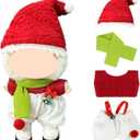 Doll Clothes 17cm/15cm Outfit Set Party Clothes High-End Fashion Outfits Suitable Accessories Christmas Cloak Halloween Premium Clothing 5.91-6.7 inch (No Doll) (LBB-258) (Cute Christmas Hat)