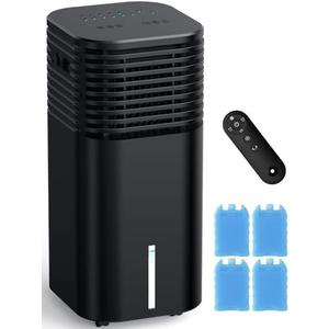 FANCOLE Windowless Portable Air Conditioners with 4Modes & 3Speeds, 15H Timer for Smart Auto-off, 2Gal Tank for 20H Cooling, Evaporative Air Cooler 17 FT Remote, 120° Swing Swamp Cooler No Hose Needed