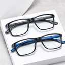 Viseng 5-Pack Reading Glasses Blue Light Blocking for Women Men Anti Glare Filter Lightweight Sports Style Eyeglasses (5-Pack Grey 1.0