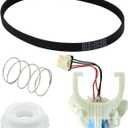 Upgraded WH03X30517 Washer Shift Actuator & WH01X27538 Drive Belt & WH05X24185 Clutch & WH01X24434 Spring Compatible with GE Washing Machine Parts Set 4PCS