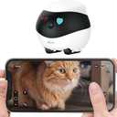 Rocon Ebo SE Pet Robot Camera, 2 Way Talk, Night Vision, App Remote Control, Indoor Security Camera, Movable Cam for Dog/Cat/Baby, SD Card