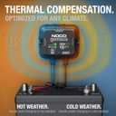 NOCO Genius GENPRO10X1: 1-Bank, 10A Onboard Battery Charger - 10A Per Bank, 12V Waterproof Marine Charger with Overcharge Protection & Temperature Compensation  for Lead-Acid & Lithium Batteries