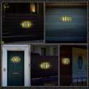 ROCEEI 6 Inch Backlit LED House Number 0-9 for Outside Stainless Steel Waterproof Home Address Number Illuminated House Modern Lighted Address Sign for Houses Restaurant 12v Dc Low Voltage(3)