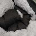 SIWA MARY Dog Bed Mat Soft Crate Pad Washable Anti-Slip Mattress for Large Medium Small Dogs and Cats Kennel Pad(35'' x 23'' Grey)