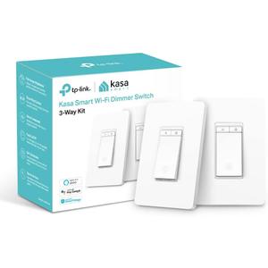 Kasa Smart 3 Way Dimmer Switch KIT, Dimmable Light Switch Compatible with Alexa, Google Assistant and SmartThings, Neutral Wire Needed, 2.4GHz, ETL Certified, No Hub Required (KS230 KIT) , White