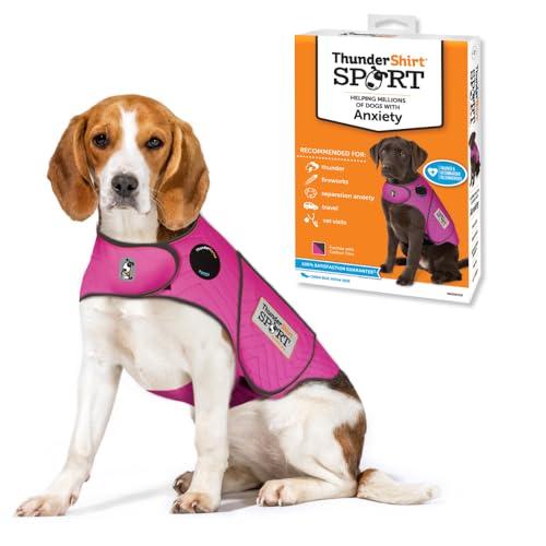 ThunderShirt for Dogs, Fuchsia Sport - Dog Anxiety Relief Calming Vest, M
