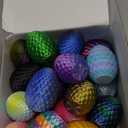 18PCS 3D Printed Snake Toy, Easter Basket Stuffers Mini Mystery Crystal Egg Fidget Toy, 3D Printed Animals Unique Easter Basket Essentials for Kids,Party Favors for Kids 8-12 (18PCS-A)