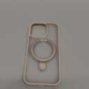 TORRAS Desert Titanium for iPhone 16 Pro Case Magnetic Stand, [Compatible with MagSafe][Flexible Stable Stand] Mil-Grade Protection Translucent Slim Anti-Scratch Ring Kickstand, Rose Gold 6.3", Ostand