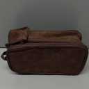 PAVILIA Toiletry Bag for Men, Travel Pouch Essentials Shaving Dopp Kit, Travel Bag Toiletries Organizer Case, Cosmetic Make Up Accessory, Water Resistant