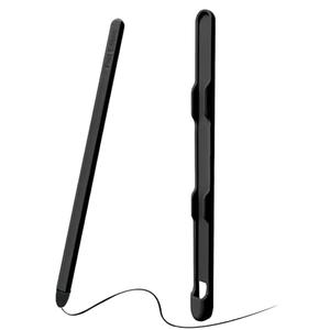 YQODSZ Stylus & Slim S Pen Holder for Samsung Galaxy Z Fold 7 Phone Case, Pastable S Pen Slot for Z Fold6/5 S Pen Edition, PC + Silicone Stylus Pen, High Sensitive Silicone Tip Matte-Black