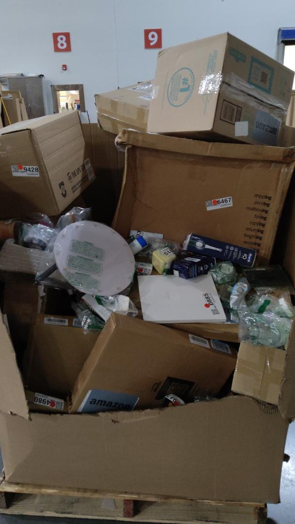 pallet of salvage items