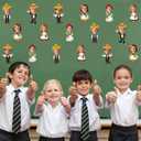 60Pcs Mexican Cutouts Mexican Fiesta Classroom Bulletin Board Decorations Fiesta Photo DIY Craft Cutouts Mexico De Mayo Themed Cutout for School Classroom Office Home Chalkboard Wall Door Decor