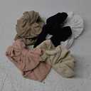 Niceye Handmade Baby Headbands Soft Stretchy Nylon Hair Bands with Bows for Newborn Infant Baby Toddler Girls- Pack of 6 (Pink)