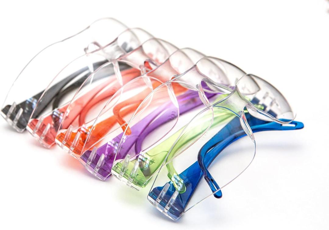 ANSI Z87.1 EN166 Certified Kids Safety glasses, Scratch, Impact and Ballistic Resistant, Child Youth Size, 6 Pairs