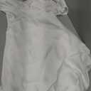 2025 Summer Women's Satin Off Shoulder Formal Dress Wedding Guest Elegant Butterfly Sleeve Split Cocktail Prom Midi Dresses White S