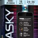 Fluval Aquasky 2.0 Bluetooth LED Aquarium Light  18W, 2436" | RGB + 6500K White | App Controlled with Weather & 24-Hour Light Cycle | IP67 Waterproof | Wide 120 Degree Light Spread