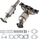 Front&Rear Catalytic Converter set Direct Fit Compatible with 2017-2018 Hyundai Santa Fe Sport 2.4L High Performance Catalytic Convertor