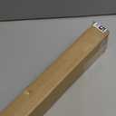 DEZ FURNISHINGS Cordless 1" Signature Mini Blind with Flexible Slats, 39" W x 48" H, Pearl White