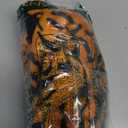 Dog Tiger Halloween Costume Cat Hoodies with Bunny Ears and Tail Puppy Warms Hooded Coat Pet Winter Clothes for Small Medium Dogs Kitten Kitty (Orange, Medium)